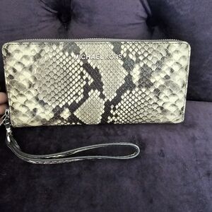 Michael Kors Snake Print Wristlet